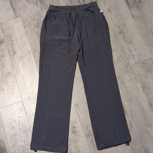 Cherokee Infinity Women's 4-Pocket STRETCH Drawstring Scrub Pants Medium Pewter